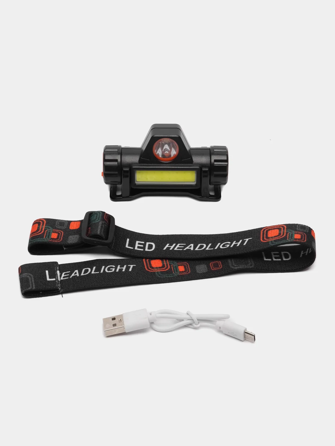 Светодиодный налобный аккумуляторный USB фонарь GLANZEN 5Вт UFL-0300-101