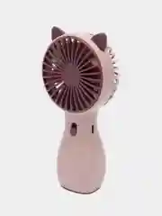 Коралловый меланж вентилятор портативный ручной на аккумуляторе с подсветкой