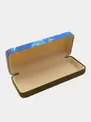 Синий футляр для очков, очечник