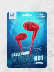 Красный наушники с микрофоном GFPoWeR H01, гарнитура