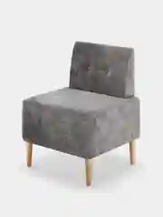 Серый кресло MONOFIX, ЧЕТТ, велюр