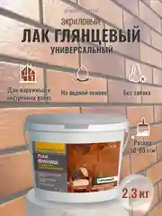 Лак акриловый глянцевый прозрачный, лак для дерева, лак для гипса, ТМ Professional