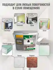 Акриловая краска для потолков, краска белая СУПЕРБЕЛАЯ РW203 ТМ "Professional"