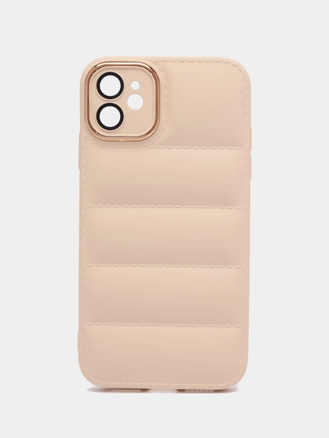 Бежевый чехол на iPhone (айфон) 11 силиконовый