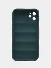 Тёмно-зелёный чехол на iPhone (айфон) 11 силиконовый