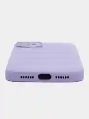 Фиолетовый чехол на iPhone (айфон) 11 силиконовый