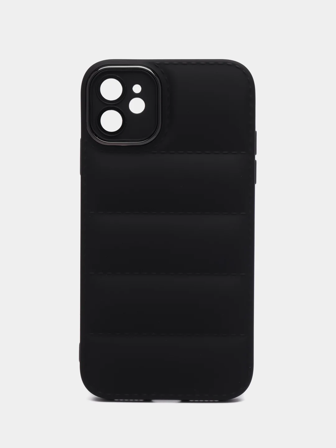 Черный чехол на iPhone (айфон) 11 силиконовый