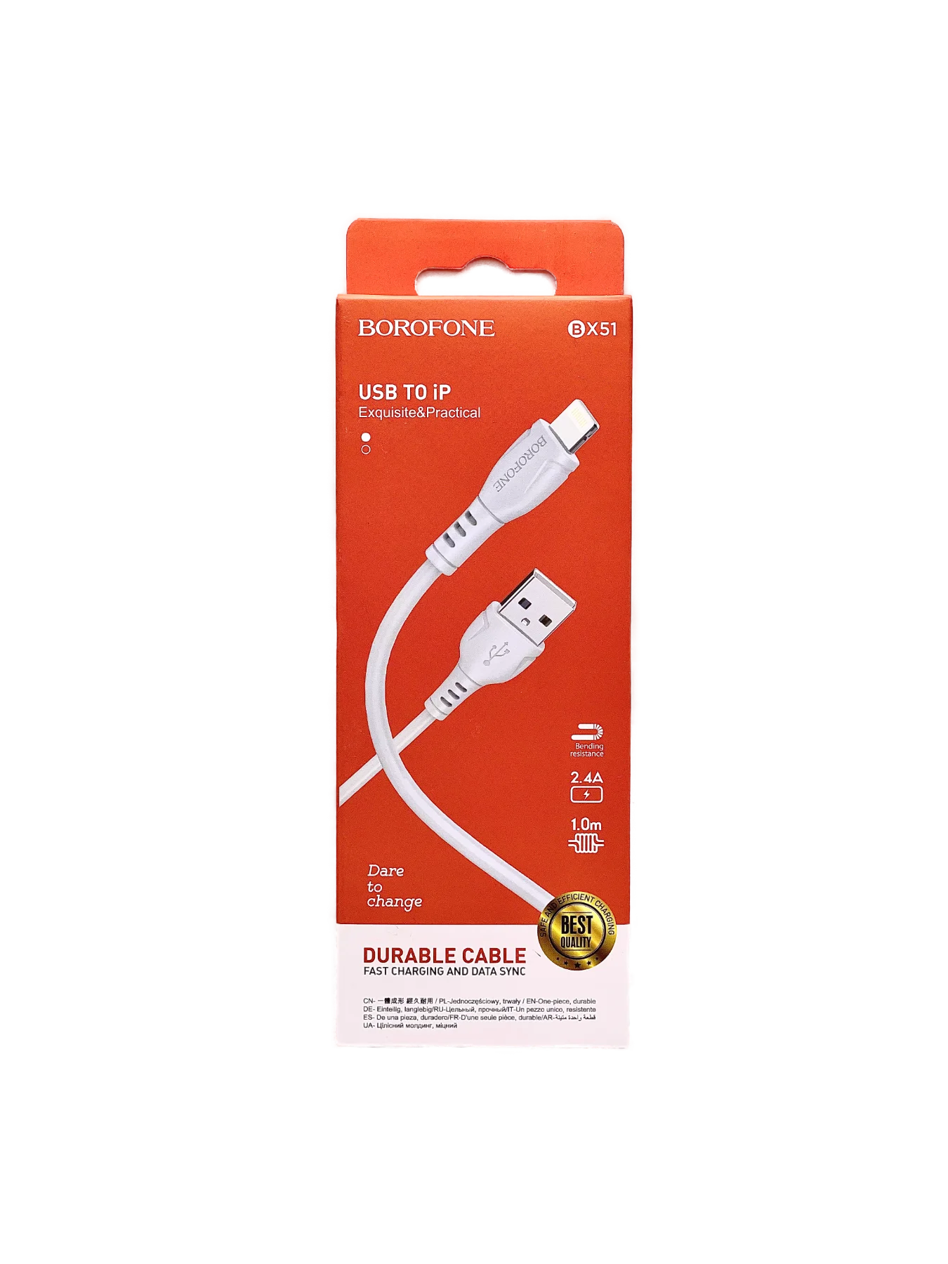 Кабель Lightning Borofone для Apple Iphone, зарядное устройство для Айфон, лайтнинг