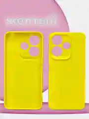 Желтый чехол накладка для Xiaomi Redmi 13 4G 2024, Note 13R, Poco M6 4G, редми 13