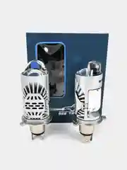 Белый мини Линзы Bi Led H4 (2 шт) автомобильные светодиодные лампы 12- 24V
