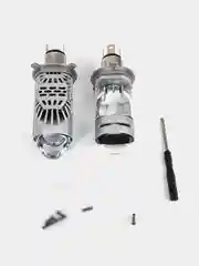 Белый мини Линзы Bi Led H4 (2 шт) автомобильные светодиодные лампы 12- 24V