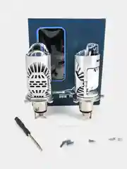 Серый металлик мини Линзы Bi Led H4 (2 шт) автомобильные светодиодные лампы 12- 24V