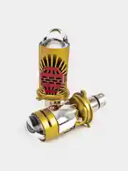 Белый мини Линзы Bi Led H4 (2 шт) автомобильные светодиодные лампы 12- 24V