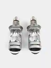 Белый мини Линзы Bi Led H4 (2 шт) автомобильные светодиодные лампы 12- 24V