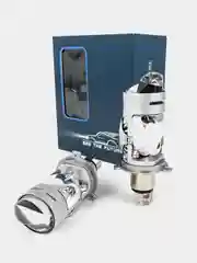 Серый мини Линзы Bi Led H4 (2 шт) автомобильные светодиодные лампы 12- 24V