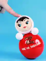 Неваляшка музыкальная для малышей игрушка качалка кукла Маша 15 см