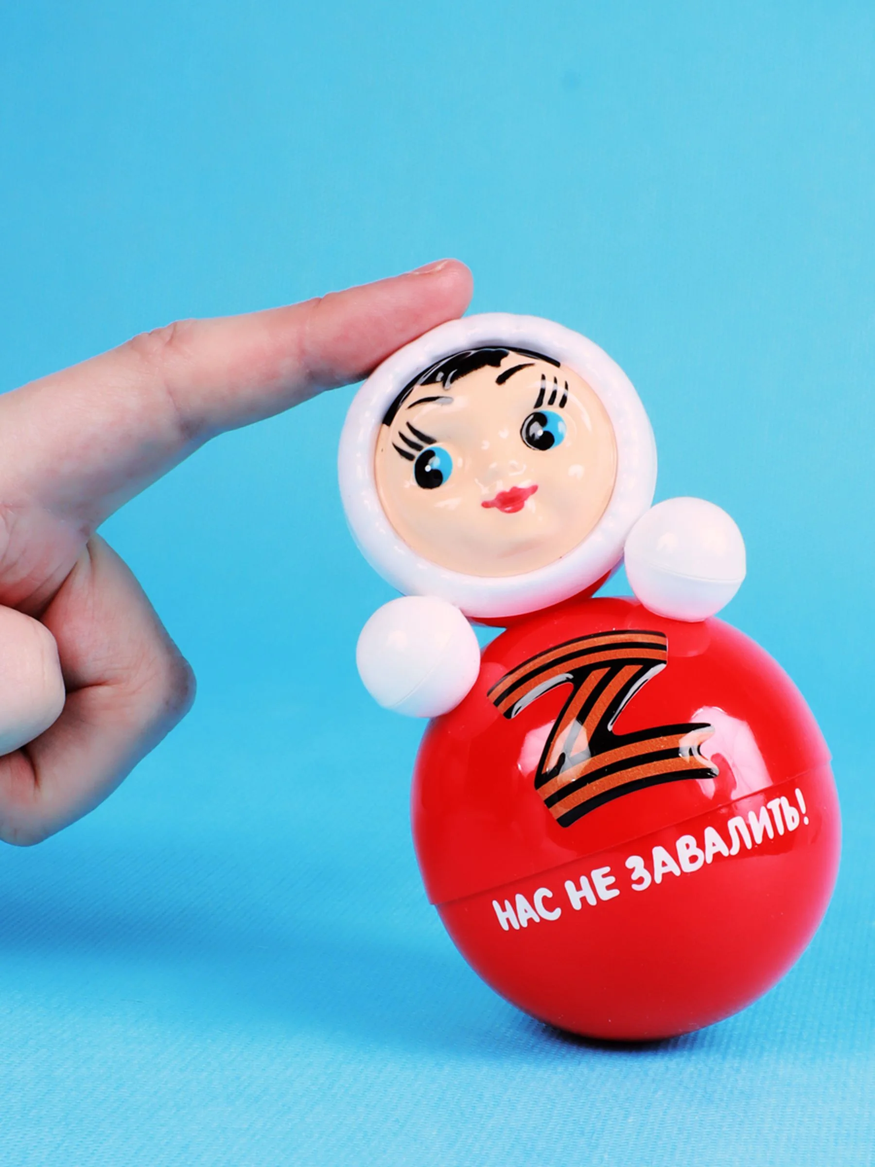 Неваляшка музыкальная для малышей игрушка качалка кукла Маша 11 см
