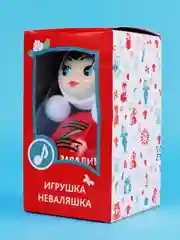 Неваляшка музыкальная для малышей игрушка качалка кукла Маша 11 см