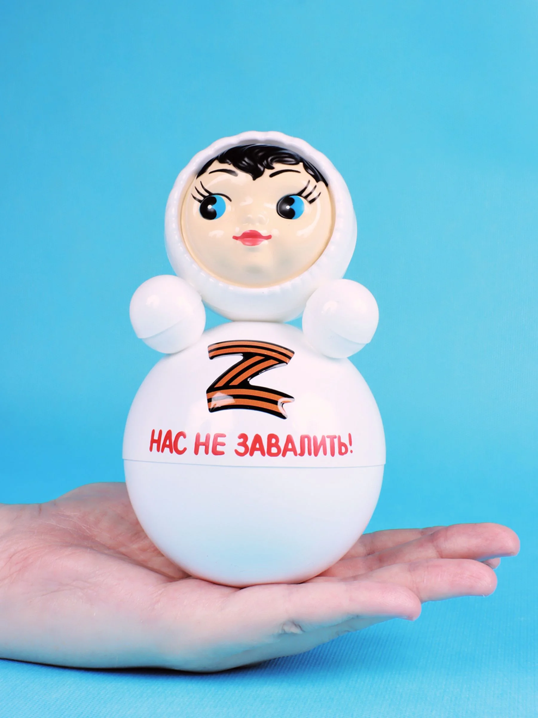 Неваляшка музыкальная для малышей игрушка качалка кукла Маша 15 см