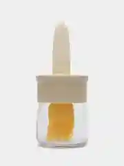 Белый стеклянная масленка с силиконовой кисточкой