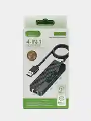 Переходник USB-A - RJ45 + USB2.0x3