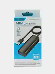 Переходник разветвитель концентратор хаб USB3.0 адаптер 4в1