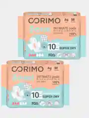 Corimo Прокладки женские гигиенические (M - 19 сm) 10 шт. х 2 уп.