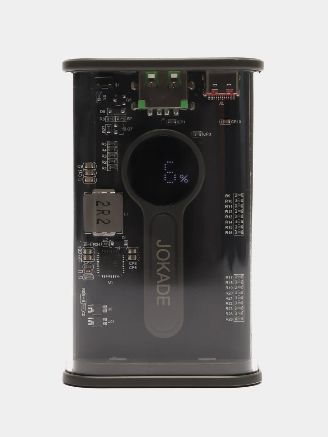 Черный внешний аккумулятор повербанк power bank