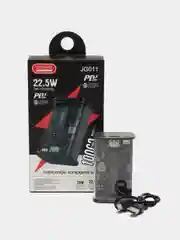 Черный внешний аккумулятор повербанк power bank
