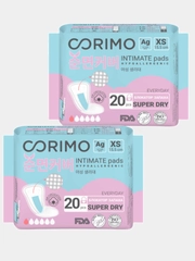 Corimo Прокладки женские гигиенические (XS - 15,5 сm - ежедневнные) 20 шт. х 2 уп.