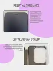 Темно-синий чехол книжка для Huawei Pura 70 Pro / Pura 70 Pro Plus