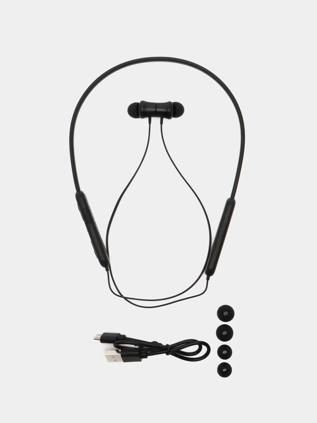 Черный наушники беспроводные с микрофоном, Bluetooth. Беспроводные спортивные наушники HOCO ES29