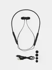 Черный наушники беспроводные с микрофоном, Bluetooth. Беспроводные спортивные наушники HOCO ES29