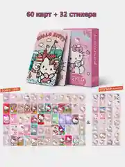 Розовый коллекционные карточки аниме My melody, Kuromy, Hello Kitty, Sanrio, карты аниме Куроми
