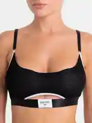 Черный женский комплект нижнего белья