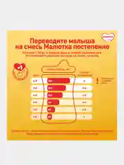Молочная смесь Малютка Кисломолочная 1, с рождения, 600г