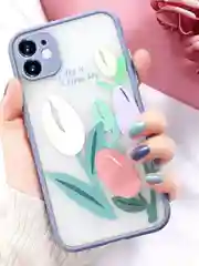 Пурпурный чехол для iPhone (Айфон) 11  пластиковый