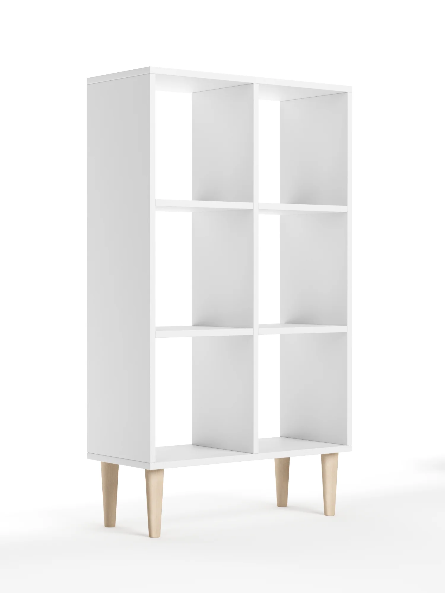 Стеллаж MONOFIX, ОДОС, на ножках, 6 секций, в офис, в гостиную, в детскую, для книг