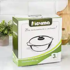 Жаровня Гранит, 3 л, d=26 см, антипригарное покрытие, стеклянная крышка, цвет тёмно-серый