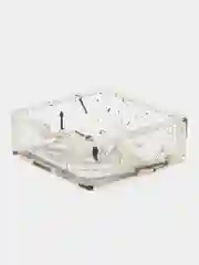 Белый пепельница из эпоксидной смолы