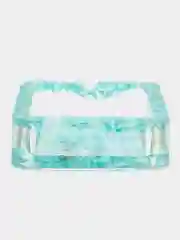 Бирюзовый пепельница из эпоксидной смолы