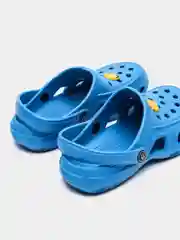 Синий сабо женские