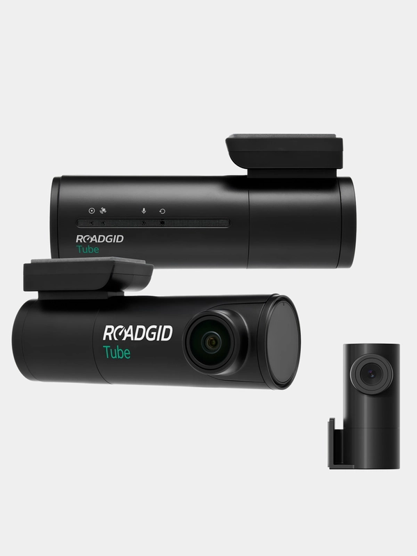 Видеорегистратор Roadgid Tube 2CH с камерой заднего вида