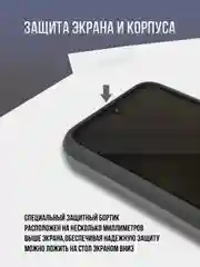 Тёмно-серый противоударный чехол для Samsung A55, A35, A25, A15, A16