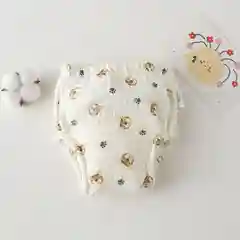 Карамельный многоразовые муслиновые трусики для приучения к горшку,  3шт