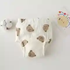 Молочный многоразовые муслиновые трусики для приучения к горшку,  3шт