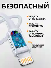 Белый зарядное устройство с кабелем lightning Type-C для iPhone, iPad, AirPods, комплект зарядки