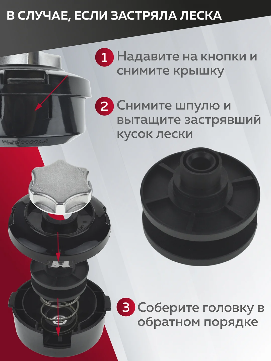 Катушка для триммера 38 / М10х1.25мм, Чеглок