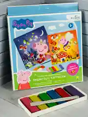 Набор игра Peppa Pig свинка пеппа пластилин картинки мульт развитие мелкой моторики малыша