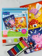 Набор игра Peppa Pig свинка пеппа пластилин картинки мульт развитие мелкой моторики малыша